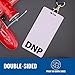 DNP Badge Buddy Doctor of Nursing Practice Vertical White Heavy Duty 5 Pcs - Elevate Your Style - Spill & Tear Proof - Double Sided Made in USA