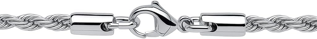 2-3 mm / 16-24 inch Rope Chain for Men Women, Twist Stainless Steel Necklace, Jewelry Gift - Image 2