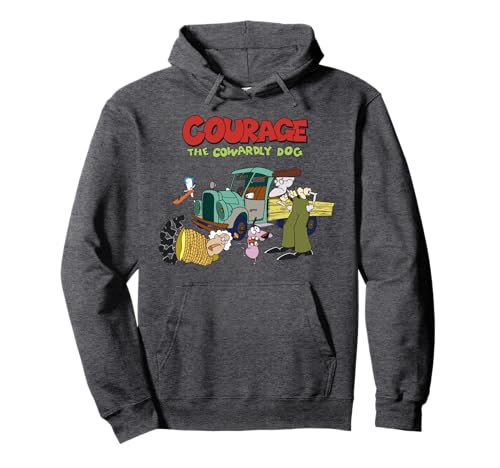CN Courage The Cowardly Dog Group Shot Logo Pullover Hoodie