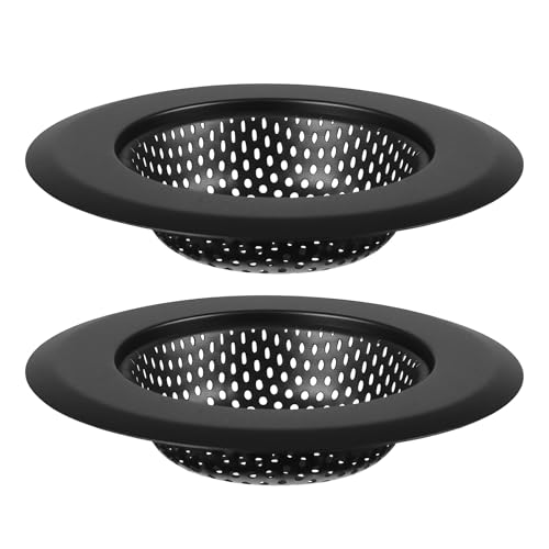 Coladores para desagüe de fregadero de cocina, acero inoxidable, diámetro 4.5 in, 2 piezas