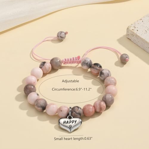 Image of MIXJOY Happy Birthday Gifts for Women, Birthday Braided Beads Bracelet Gifts for Turning Age Daughter Granddaughter Niece