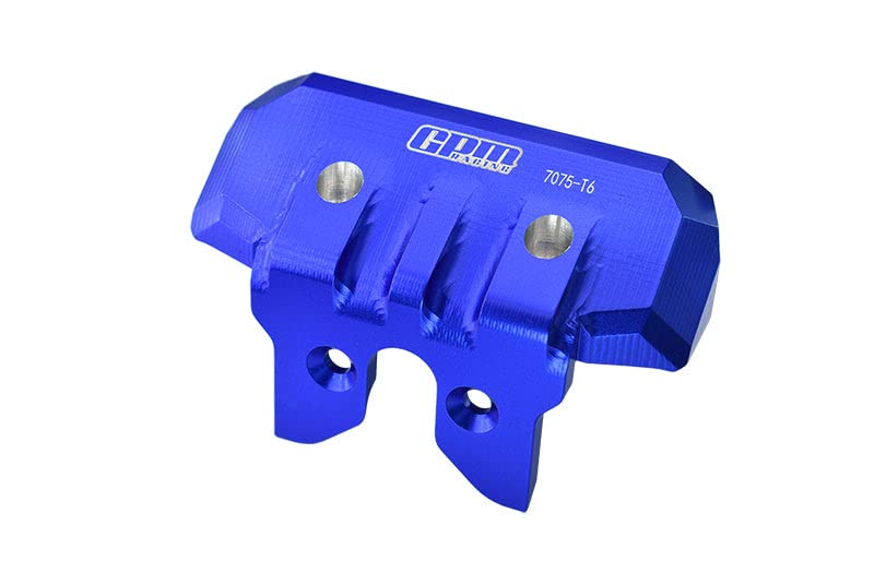 Pare-chocs avant alu 7075-T6 Traxxas Sledge upgrade GPM Racing bleu