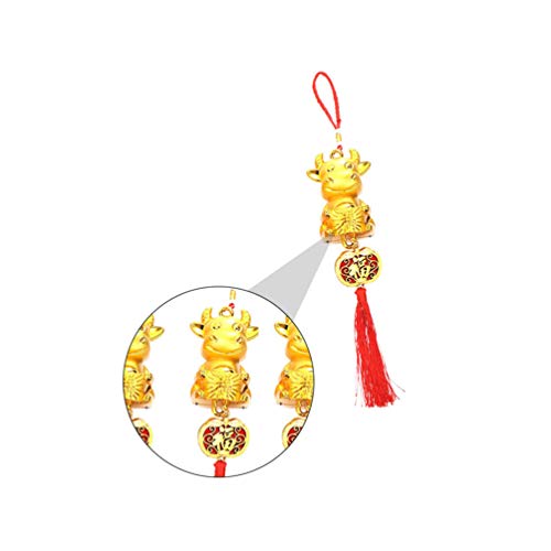 Bestoyard Chirtmas Decor 6Pcs Christmas Tree Ornament 2020 Chinese New Year Decorations Tassel Wall Hanging Pendant Nativity Ornaments #TOP4
