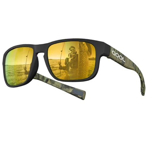 Image of Floating Polarized Fishing Sunglasses Saltwater Resistant Lenses That Coating Won't Peel Rub off