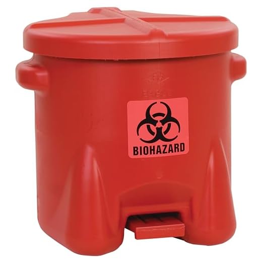 Eagle 10 Gallon Biohazard Trash Can