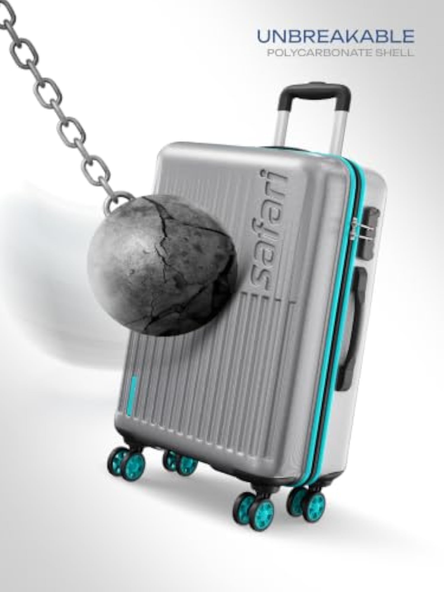 Astra Neo 8 Wheels Set of 2 Trolley Bags, Hard Case Polycarbonate