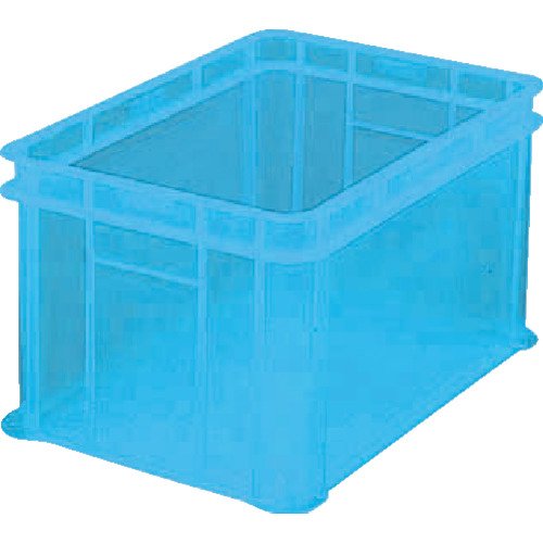 Amazon | トラスコ中山(TRUSCO) S型透明コンテナ 透明ブルー 54L