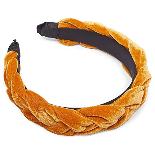 Velvet Headbands For Women, Padded Braid Hair Accessories (4 Colors, 4 Pack) #TOP2