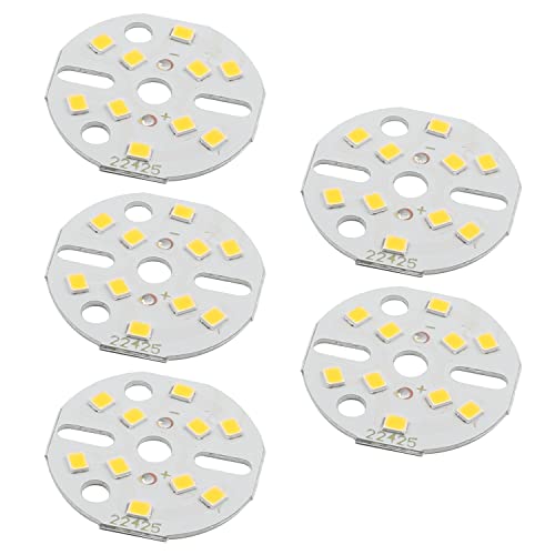 Image of Othmro 5Pcs 1.22in Dia LED Chip Bulb Super Bright High Power 15-17V 3000K 2835 Aluminum LED Bulb Surface Mounted Device Light Beads Floodlight for Camper Light Bulb Home Reading Light Marine Lamps