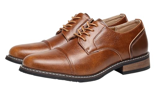 Mens Dress Shoes Formal Leather Men's Oxfords Business Fashion Casual Tuxedo Comfortable Walking Shoes for Men