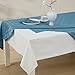 Home Bargains Plus Quilted Heavy Duty Table Pad Protector with Flannel Backing, Cut to Fit, Heat Resistant, Wipe Clean, Protects Table from Spills and Scratches, White, 52” x 108” Rectangle