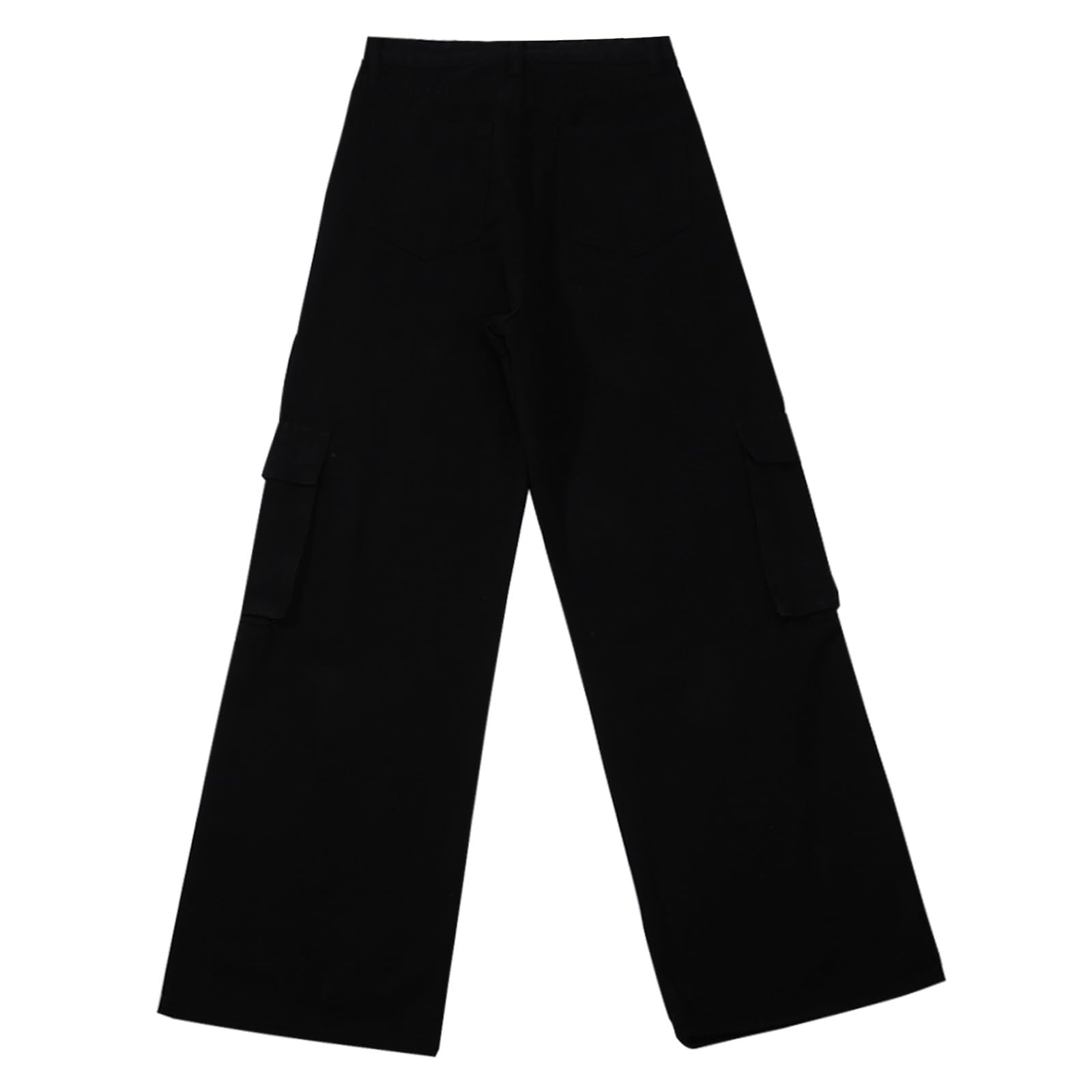 Generico Jeans Baggy Uomo Flared Invernali Bootcut Y2K Loose Pantaloni Zampa Larghi Cargo Slim Fit Jins Moto Strappati Elefante Salopette