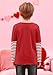 Baby Girls Valentines Day Red Stripe Patchwork Loads of Love Long Sleeve Top Cute Crew Neck Shirt 4 Years