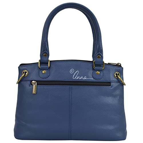 Image of Anna by Anuschka Women's Original Genuine Leather Hand-Painted Small Satchel - Leather Handbag for Women | Original