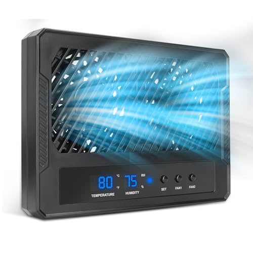 Eckpo Reptile Intelligent Double Ventilation Fan Humidity