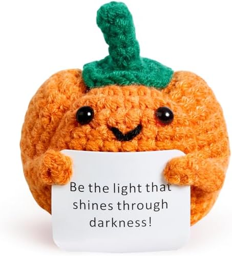 DUQGUHO Pumpkin Decor Crochet Mini Pumpkins Gifts Cute Stuff Emot...