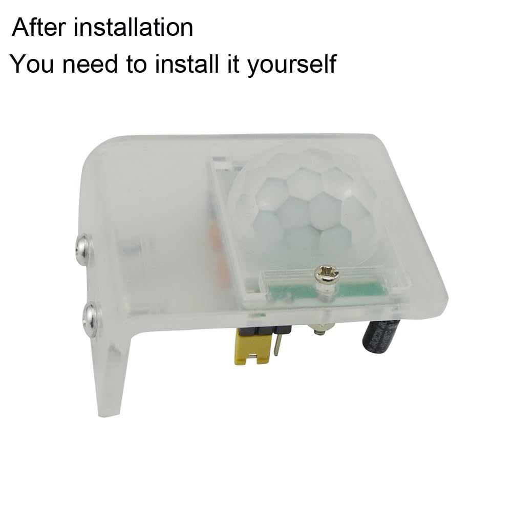 Ferwooh HC-SR501 PIR Motion Sensor 3-Pack With Housing, Screwdriver, And 20-Pin Cable Set – Infrared Human Body Detector Module