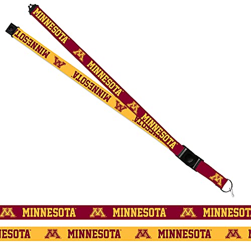Rico Industries NCAA Minnesota Golden Gophers Primary 18" x 1" Premium Unisex-Adult Safety Breakaway Lanyard