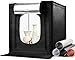 Produktbild Zecti Fotostudio Lichtzelt 40x40x40cm Tragbare Faltbare Fotografie Schießzelt Fotobox Kit mit 3000k-6500k Dimmbare 120 LED Beleuchtung 4 Hintergründe (Weiß, Schwarz, Gelb, Grau)