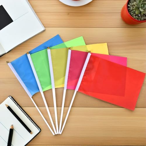 Mini-drapeaux colorés BESPORTBLE légers 20x28 cm pour célébrations festives - 7