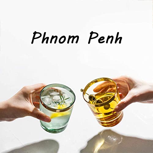 Whiskey Champagne Glasses Water Tumblers Glasses Phnom Penh,Colorful Glass,Wine Glass,Home,Simple,Whiskey Glass,Wine Glass,Beer Glass,Cup Wine Glass (Color : Green) #TOP3