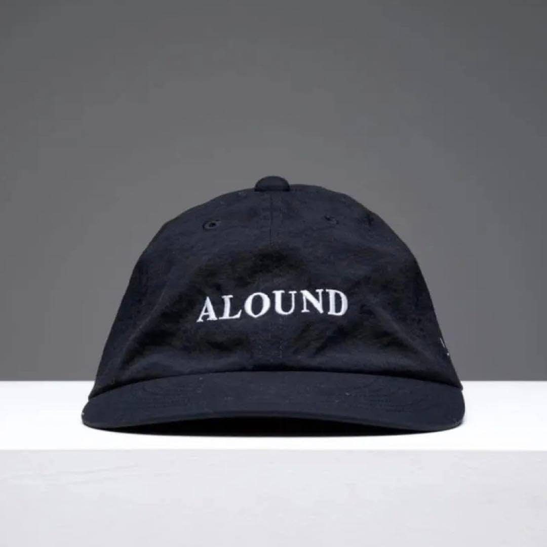 Amazon.co.jp: ALOUND NYLON LOGO CAP BLACK アラウンド キャップ 