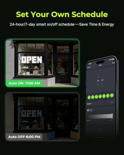 Image of 43 inchx14 inch Large LED Open Sign, Super Bright Open Signs for Business, Dimmable Big Open Sign for Storefront Window Bar Salon Cafes Retail Shops
