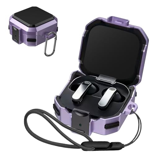 �P�[�X For Galaxy Buds4 Pro /Buds4 �p PC+TPU�f�ސ� ���[�P�[�X ���b�N�o�b�N���t�� �֗� ���s �y�� �L�Y�h�~ �h�o �h�k �y�ʏ��^ �ی�P�[�X �����h�~ Galaxy Buds4/Buds4 Pro�p �S�ʕی�J�o�[(