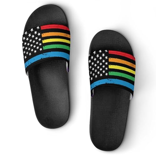 Chicago City Flag PVC House Slippers for Men Women Non Slip Outdoor Sandals Home Shoes