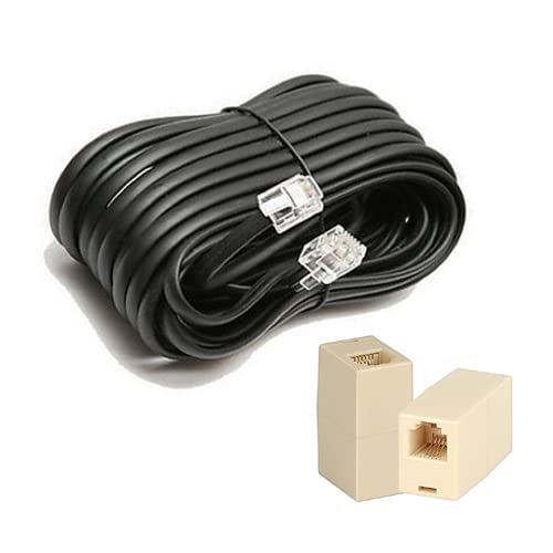 Red Champion RJ11 Telephone Line Cord Wire Patch Cable, Modular