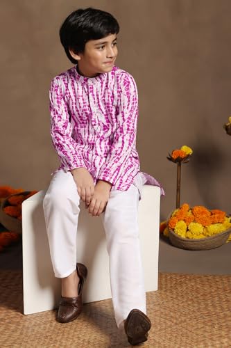 Image of Fashion Dream Boys Cotton Blend Geometric Kurta Pyjama Set|Boy Kurta Set|Kurta Pyjama Set|Ethnic Set|Kurta Pyjama|Ethnic Set|Kurta And Payjama Set|Kurta Set