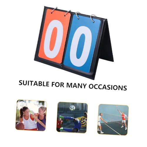 Marcador de puntuación para baloncesto Happyyami, portátil y de doble cara, para tenis de mesa, bádminton y voleibol, con números legibles y diseño ligero miniatura 7