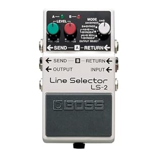 Compact line selection pedal for connecting and switching between multiple amplifiers and effects devices Provides two line loops with Level control and six looping modes Can supply power to several BOSS compact pedals when used with an AC adaptor Th...