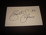 Priest Holmes Ravens Chiefs Texas Signed 3X5 Index Card Authentic NFL Autograph - NFL Cut Signatures