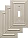 Franklin Brass W35217V-SN-C Classic Architecture Single Toggle Wall Switch Plate/Cover, 3 pack, Satin Nickel