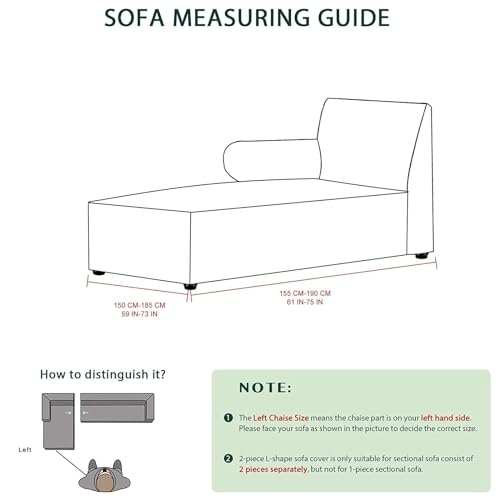 Funda de sofá chaise lounge verde para salones familiares activos y cómodos 6