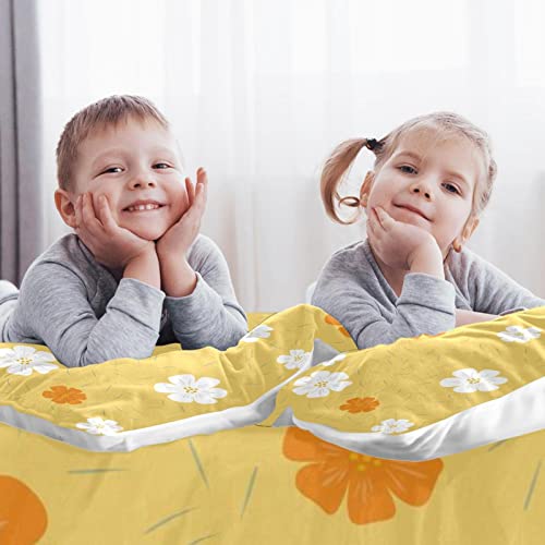 Linge de lit Sakura blanc orange comprenant housse de couette douce - 3