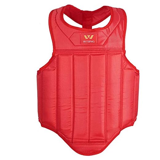 Wesing Martial Arts Muay Thai Boxing Chest Protector MMA Sanda Chest Guard