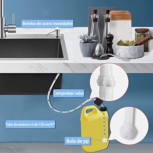 Encuentra reviews de Dispensadores de Jabon de acero inoxidable los más recomendados. 27 Imagen adicional