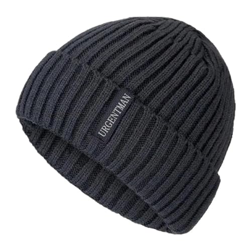 Chapeau chaud d'hiver pour hommes et femmes bonnet tricoté épais et confortable