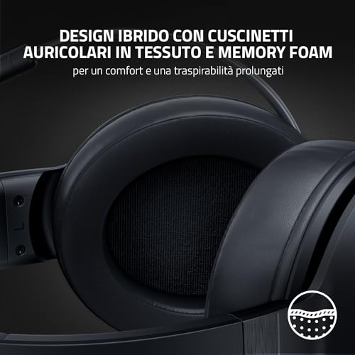 Kraken V3 X USB - Cuffie cablate USB da gaming Comfort ultraleggero (ultra-leggera da 285g, Driver TriForce da 40mm, Microfono cardioide HyperClear, Audio Surround 7.1, Chroma RGB) Negro - Cuffia gaming - Immagine 5