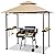 Giantex 8ft x 5ft Grill Gazebo Station with Canopy, Heavy Duty Steel Frame, 2 Side Shelves, 5 Hooks, 8 Ground Stakes, Outdoor Grill Shelter Barbecue Tent for Backyard Patio Camping (Beige)