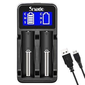 Intelligent Charger, Snado LCD Display Universal Smart Charger for Rechargeable Batteries Li-ion Batteries 18650 18490…