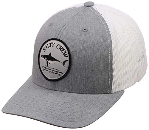 Image of Salty Crew Shark Logo Retro Trucker Hat - Unisex Adjustable Baseball Hat for Adults - Premium Cotton