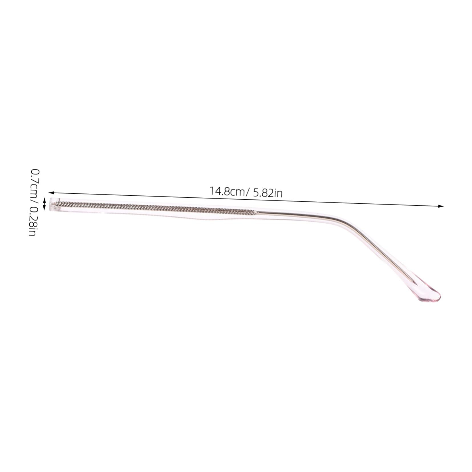 FRCOLOR 5 Paar Brillenzubehör Metallarmbeine Brillenreparaturset Brillenarme Metallbrillenarme Brillenmetallbeine Ersatzbrillen Schläfen Brillenteile Titanlegierung Rosa