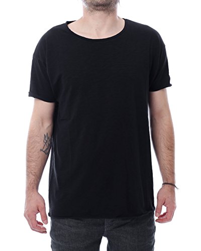 Nudie Jeans unisex adult Roger Slub T Shirt, Black,...