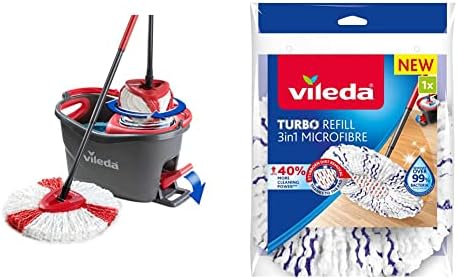Vileda Easy Wring & Clean Turbo Balai à Frange Seau à Pédale Set ...