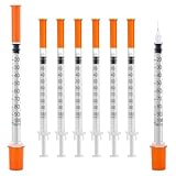 20 Pack 1ml Disposable Syringe, 31G 1cc 1/4 Inch (6mm) Lab Supplies Syringes, Individually Wrapped
