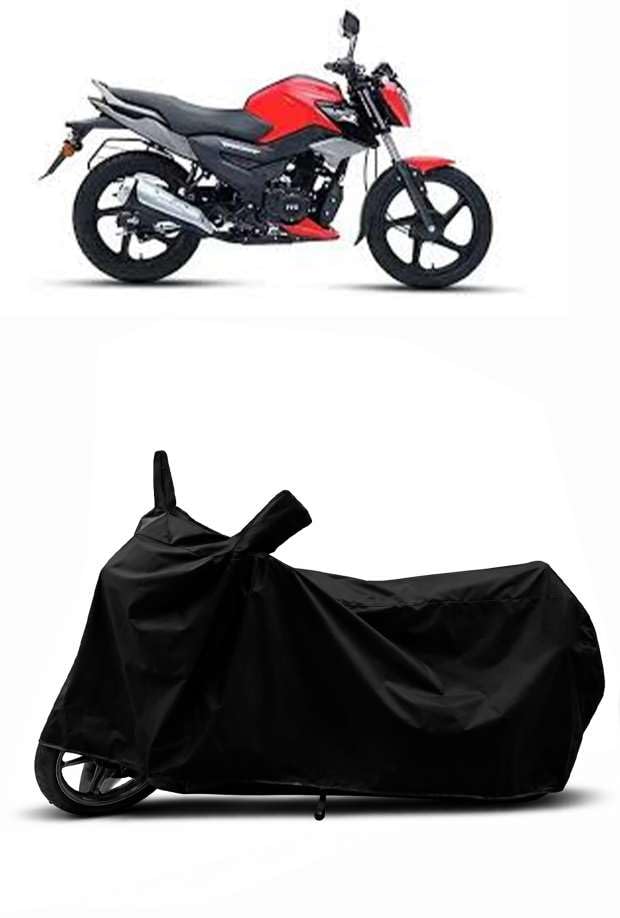 Image of Heavy Duty Waterproof Scooty & Bike Cover for Tvs Raider 125 - UV Resistant, Dustproof & Rain Protection, All-Weather Outdoor Cover for Bikes & Scooty with Buckle Straps