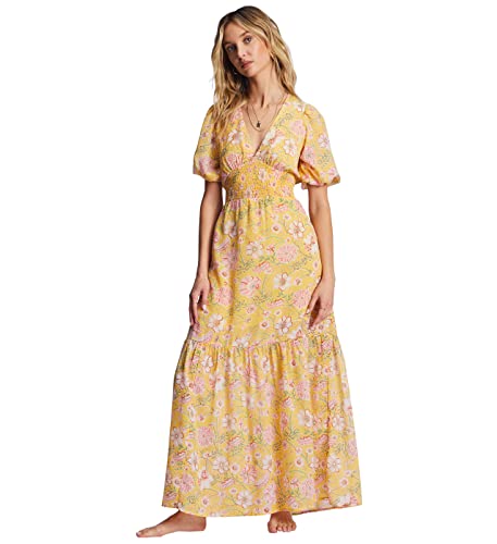 Billabong Spellbound Maxi Dress Golden Peach MD at Amazon Women's Clothing  store